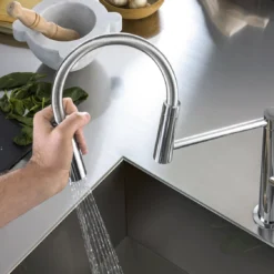 VÒI RỬA BÁT CẦN MỀM NOBILI LEVANTE NB303 vòi nước rửa chén inox chống gỉ, bền bỉ theo thời gian