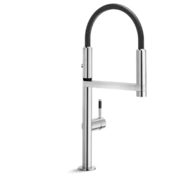 VÒI RỬA BÁT CẦN MỀM NOBILI MOVE NB133S vòi nước rửa chén cần mềm dễ điều chỉnh, chất liệu inox cao cấp