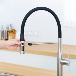 VÒI RỬA BÁT CẦN MỀM NOBINOX ALTO NX550 vòi nước rửa chén thiết kế hiện đại, tiết kiệm nước