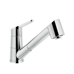 VÒI RỬA BÁT DÂY RÚT NOBILI BLUES NB177 vòi nước rửa chén thiết kế dây rút tiện dụng, chất liệu inox cao cấp