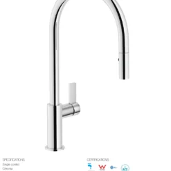 VÒI RỬA BÁT DÂY RÚT NOBILI FLAG NB205 vòi nước rửa chén dây rút linh hoạt, dễ vệ sinh