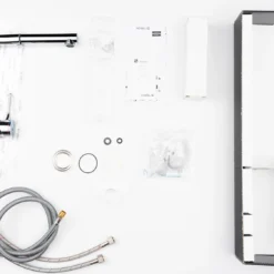 VÒI RỬA BÁT DÂY RÚT NOBILI MANIA NB215T bộ phụ kiện lắp đặt dễ dàng và tiện lợi
