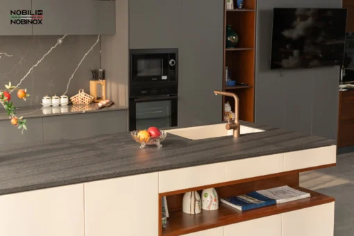 VÒI RỬA BÁT DÂY RÚT NOBILI MANIA NB217B vòi nước rửa chén thiết kế dây rút linh hoạt, dễ dàng điều chỉnh