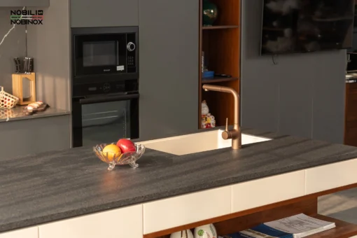 VÒI RỬA BÁT DÂY RÚT NOBILI MANIA NB217B vòi nước rửa chén thiết kế dây rút linh hoạt, dễ dàng điều chỉnh