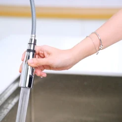 VÒI RỬA BÁT DÂY RÚT NOBILI MANIA NB305C vòi nước rửa chén tiết kiệm nước, thiết kế đẹp mắt