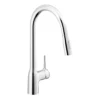 VÒI RỬA BÁT DÂY RÚT NOBILI MANIA NB305C vòi nước rửa chén thiết kế dây rút tiện dụng, chất liệu inox cao cấp