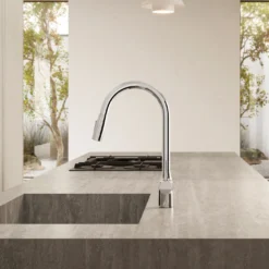 VÒI RỬA BÁT DÂY RÚT NOBILI MANIA NB305C vòi nước rửa chén tiện lợi cho mọi gia đình