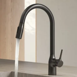 VÒI RỬA BÁT DÂY RÚT NOBILI MANIA NB308G vòi nước rửa chén dây rút linh hoạt, dễ dàng điều chỉnh