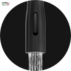VÒI RỬA BÁT DÂY RÚT NOBILI MANIA NB308G vòi nước rửa chén dây rút linh hoạt, dễ dàng điều chỉnh
