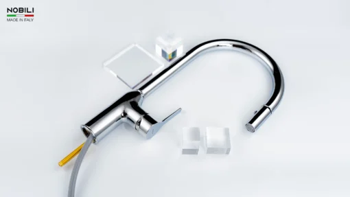 VÒI RỬA BÁT DÂY RÚT NOBILI RING NB131L vòi nước rửa chén inox chống gỉ, bền bỉ theo thời gian