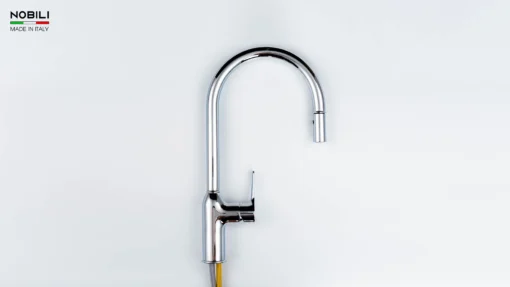 VÒI RỬA BÁT DÂY RÚT NOBILI RING NB131L vòi nước rửa chén inox chống gỉ, bền bỉ theo thời gian