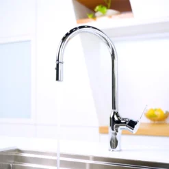 VÒI RỬA BÁT DÂY RÚT NOBILI RING NB131L vòi nước rửa chén tiết kiệm nước, thiết kế đẹp mắt