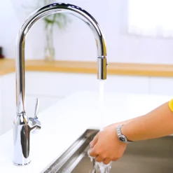 VÒI RỬA BÁT DÂY RÚT NOBILI RING NB131L vòi nước rửa chén tiết kiệm nước, thiết kế đẹp mắt