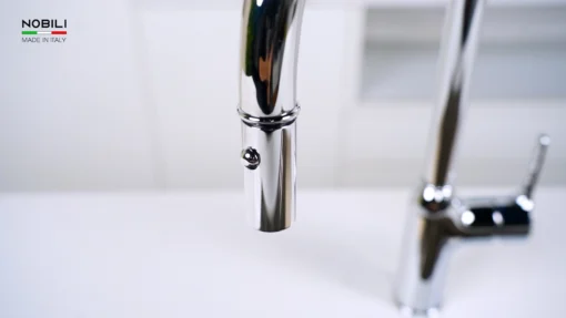 VÒI RỬA BÁT DÂY RÚT NOBILI RING NB131L vòi nước rửa chén tiết kiệm nước, thiết kế đẹp mắt