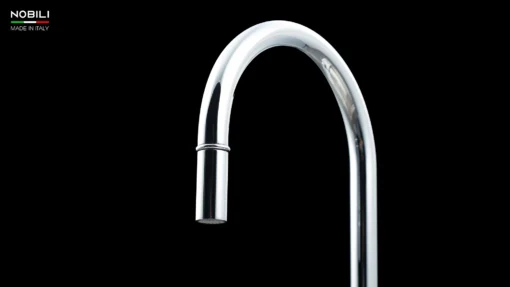 VÒI RỬA BÁT DÂY RÚT NOBILI RING NB131L vòi nước rửa chén thiết kế dây rút, dễ dàng điều chỉnh