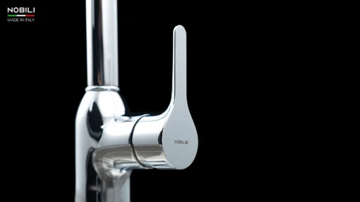 VÒI RỬA BÁT DÂY RÚT NOBILI RING NB131L vòi nước rửa chén thiết kế dây rút, dễ dàng điều chỉnh