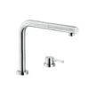 VÒI RỬA BÁT DÂY RÚT NOBILI TABLE NB242 vòi nước rửa chén thiết kế dây rút tiện dụng, chất liệu inox cao cấp