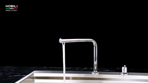 VÒI RỬA BÁT DÂY RÚT NOBILI TABLE NB242 vòi nước rửa chén tiết kiệm nước, thiết kế đẹp mắt