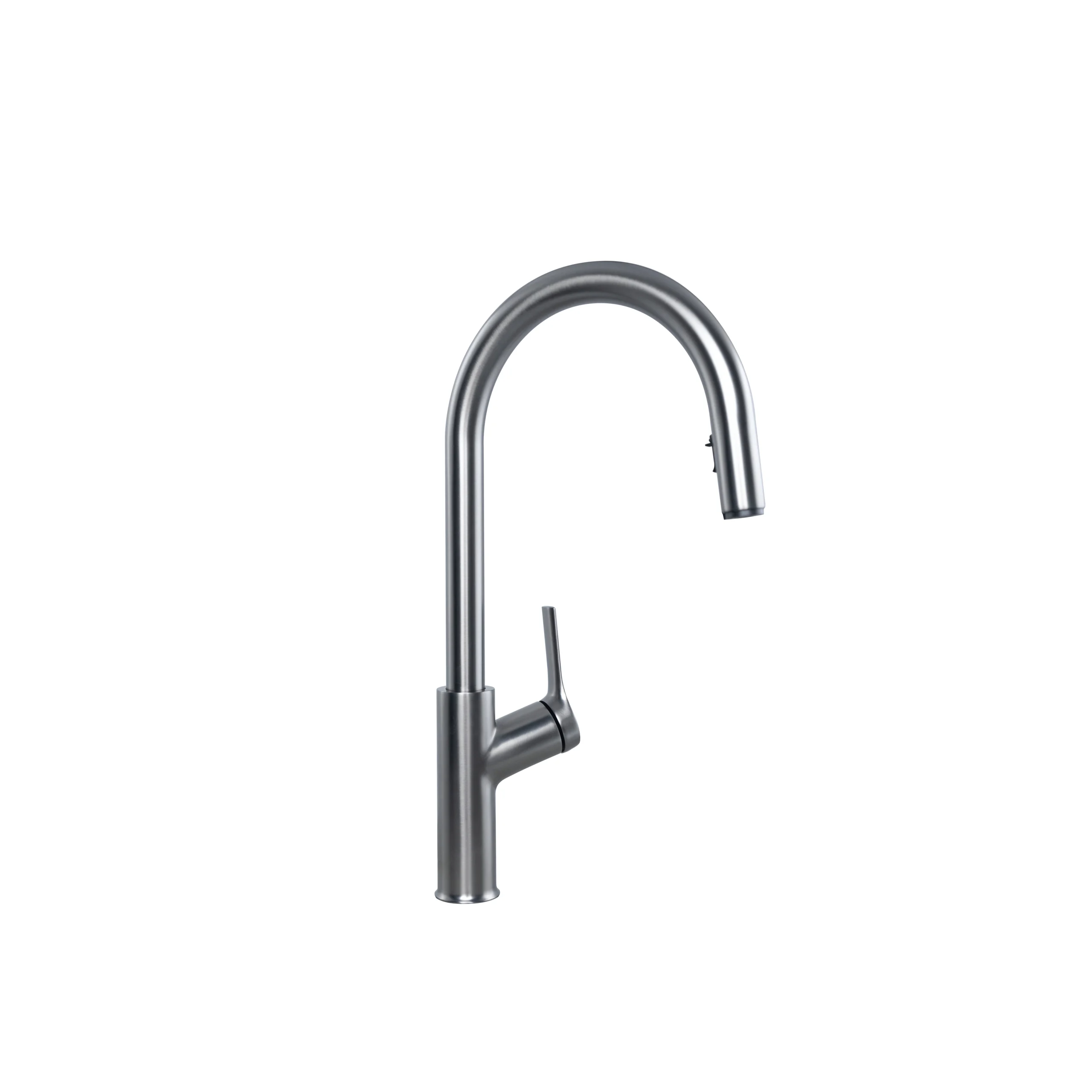 VÒI RỬA BÁT DÂY RÚT NOBINOX FORTE NX887 vòi nước rửa chén thiết kế dây rút tiện dụng, chất liệu inox cao cấp