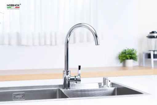 VÒI RỬA CẦN CỨNG BÁT NOBINOX LOREN NX522 vòi nước rửa bát inox cao cấp, chống gỉ, tiện lợi sử dụng